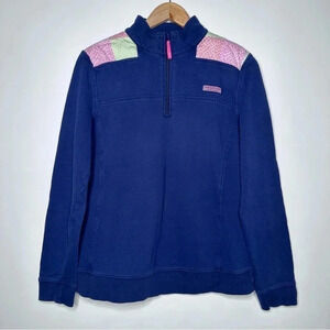 Vineyard Vines Martha’s Vineyard Women’s Quilted 1/4 Zip Sweatshirt Size Medium